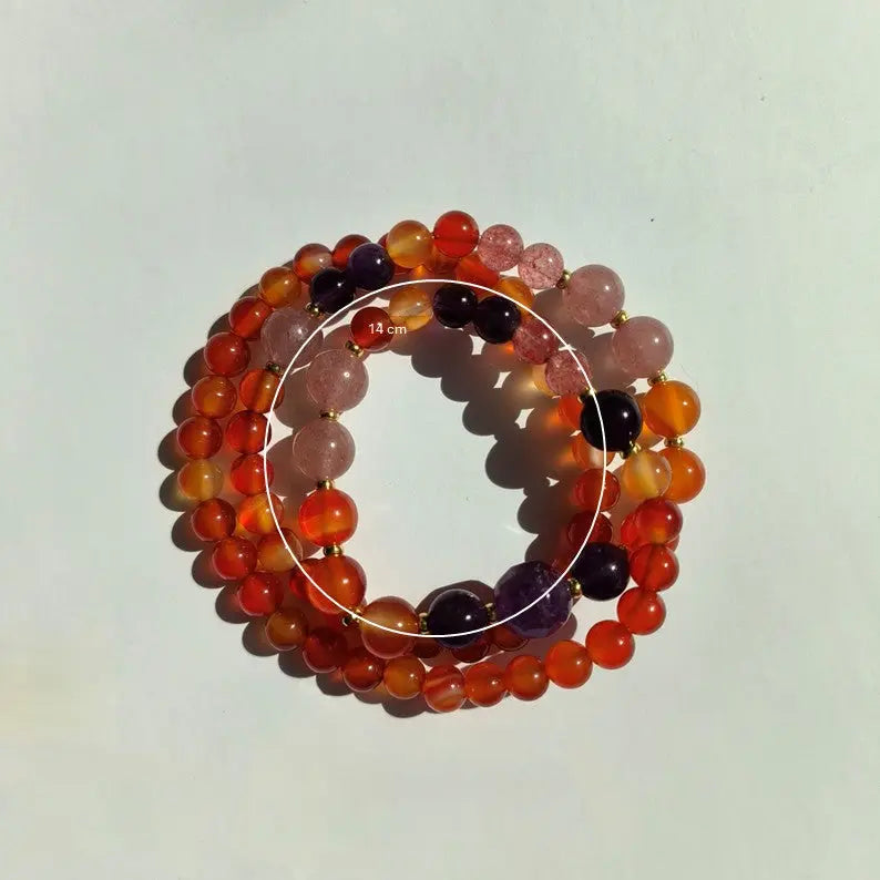 Aube Tangerine – Collier & Bracelets modulables