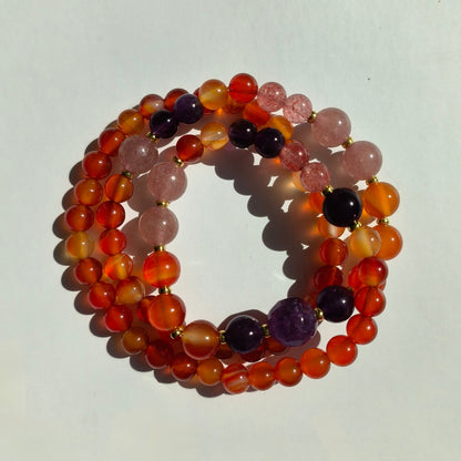 Aube Tangerine – Collier & Bracelets modulables