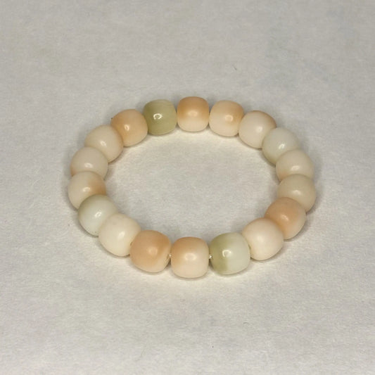 Bracelet racine de Bodhi - Crème Citron.