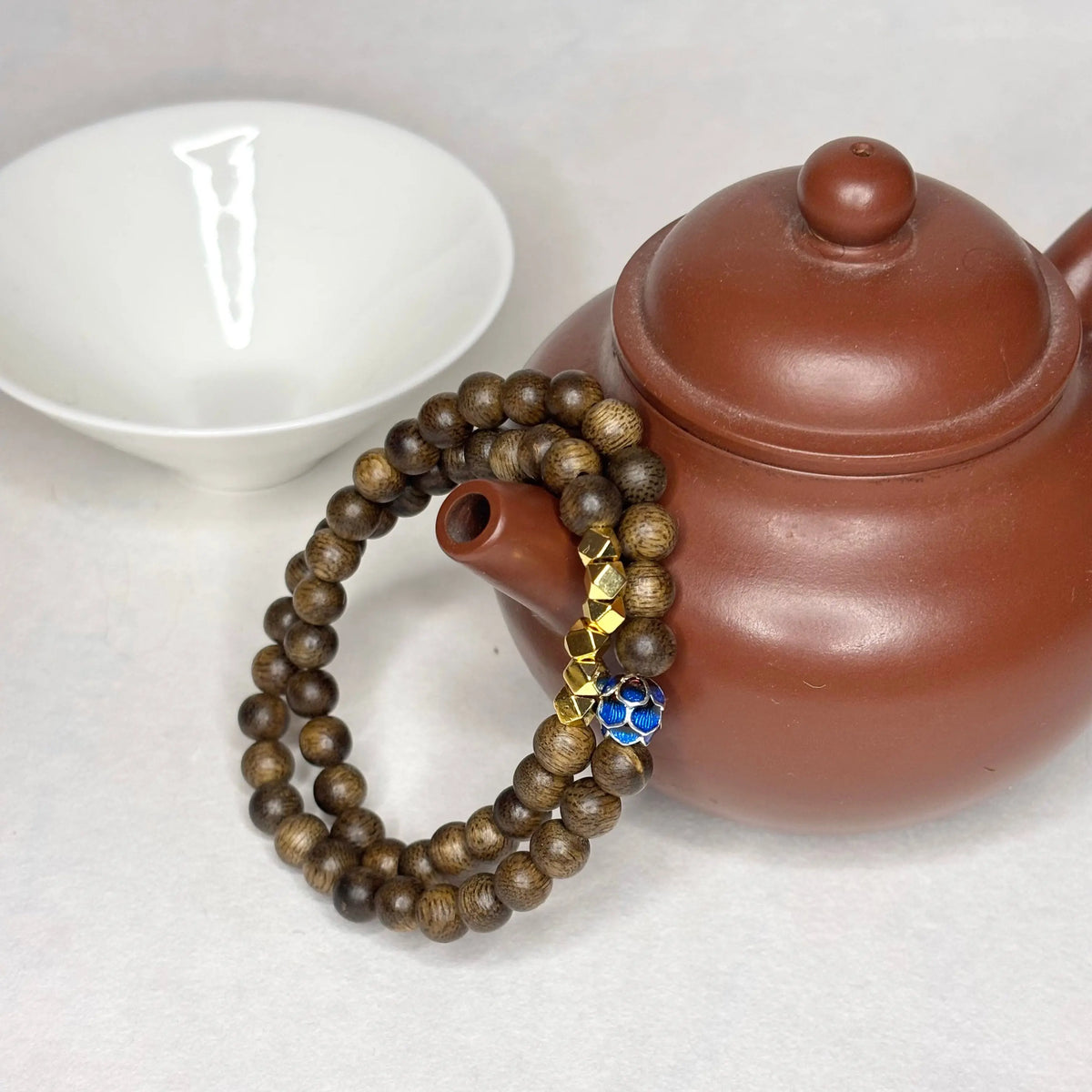 Bracelet en perles de bois naturel - L'Atelier Wen