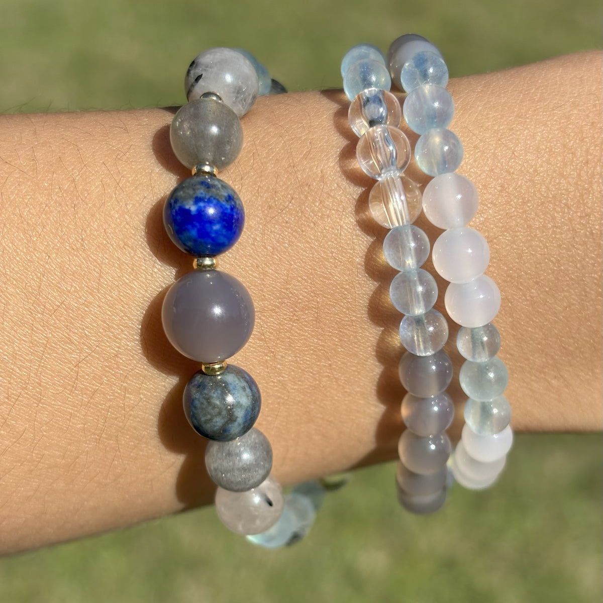 Brume Boréale – Collier & Bracelets modulables