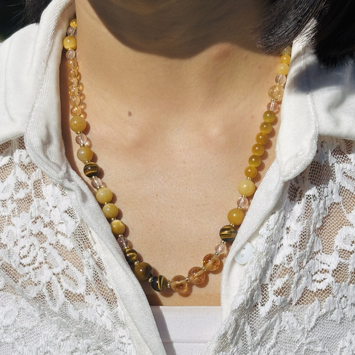 Solstice Doré – Collier & Bracelets modulables